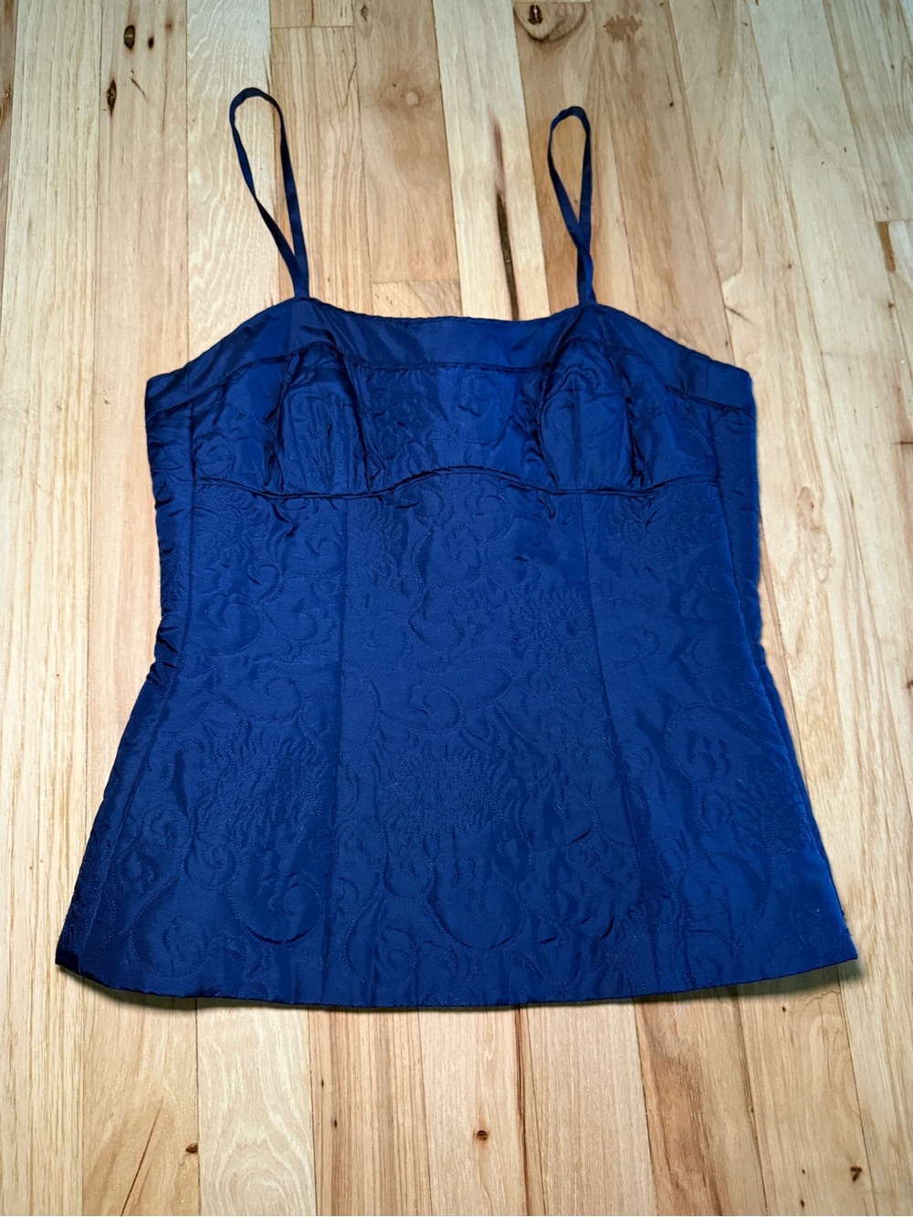Trina Turk 100% Silk Embroidered Bustier Corset Top
